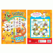Pokémon สนุกกับระบายสีและสติ๊กเกอร์ 100 ดวง